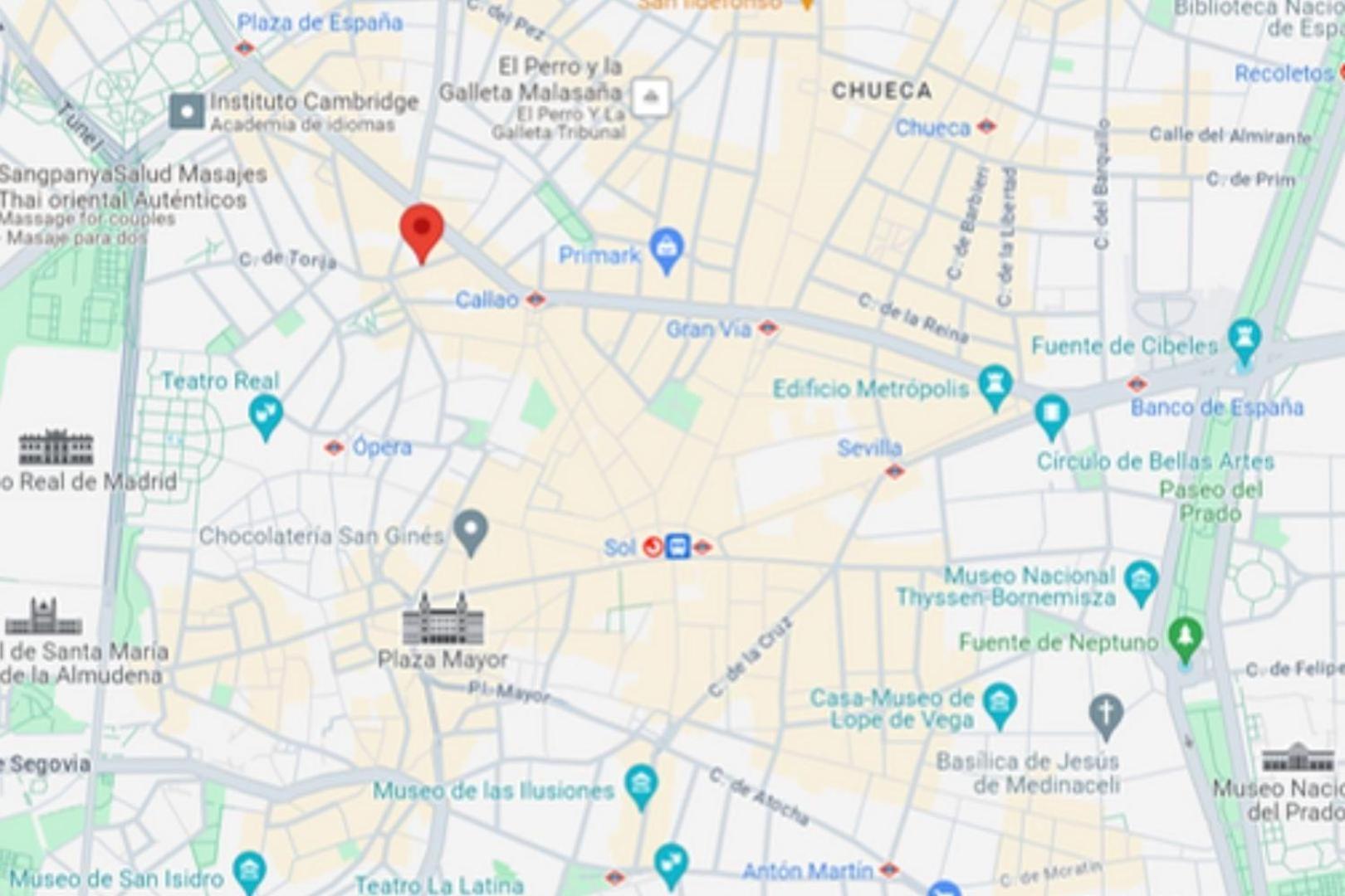 Atico Calle Silva Para 3Pax Con Terraza Esquina Con Gran Via E2 Madrid Luaran gambar